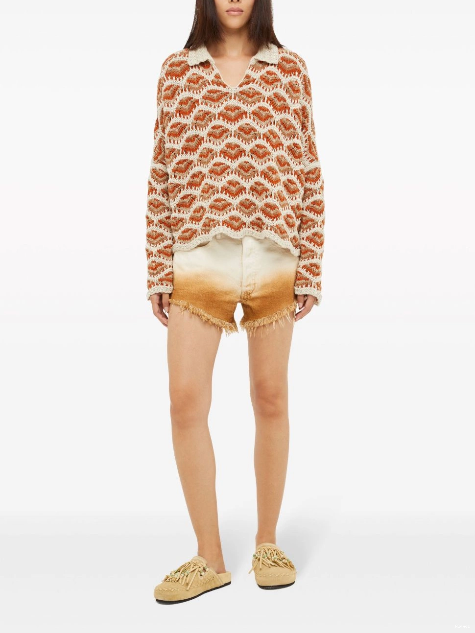 Affordable polo Hawa jumper crochet-knit Mahal Alanui Women 0701